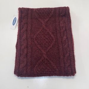 NWT Old Navy maroon infinite scarf